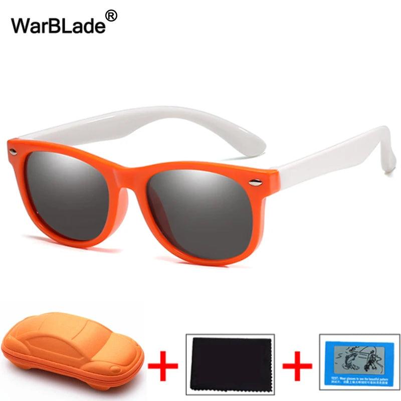 óculos Infantil Kids Sunglasses Silicone Flexible UV400 Fashion Menino e Menina, com Caixa - TAJ E-Commerce