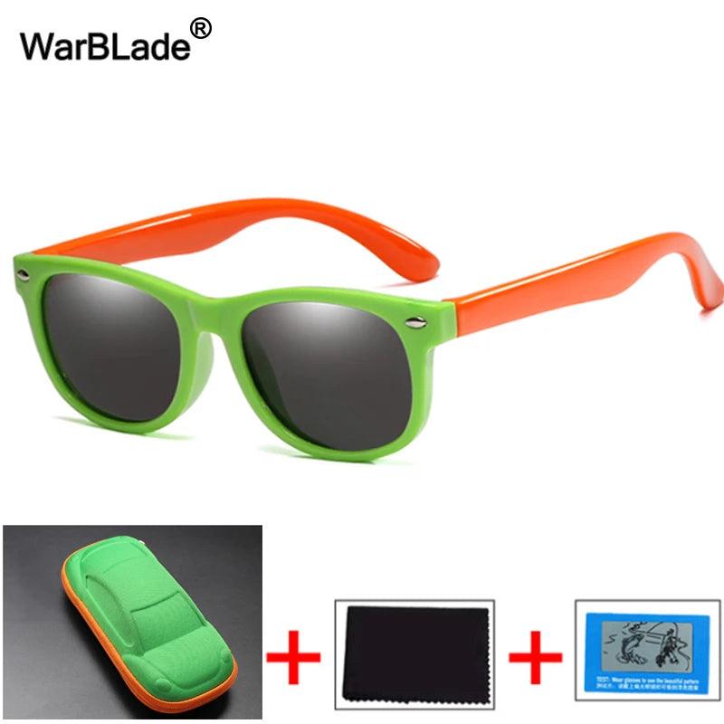 óculos Infantil Kids Sunglasses Silicone Flexible UV400 Fashion Menino e Menina, com Caixa - TAJ E-Commerce