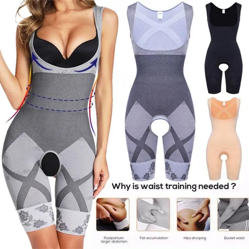 Macacão Shapewear Feminino Corpo Inteiro com Abertura Frontal - TAJ E-Commerce