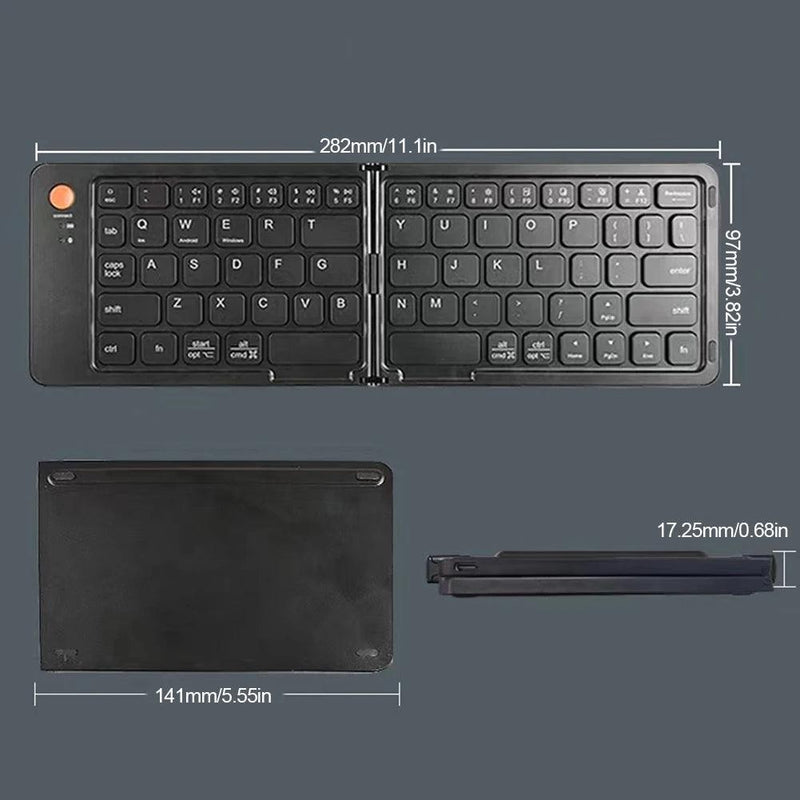 TECLADO DOBRÁVEL DE BOLSO VIA BLUETOOTH - TAJ E-Commerce